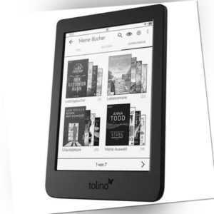 Tolino page 2 eBook-Reader 15.2 cm (6 Zoll) Schwarz 8GB Touch-Display Frontlight