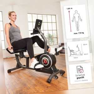 SportPlus Liegeheimtrainer Liege Ergometer Sitzergometer Fitnessbike Heimtrainer