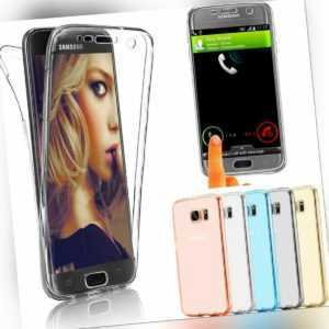 360° Grad Handy Schutz Hülle Silikon Tasche Transparent Full TPU Case Handyhülle