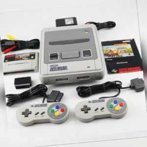 Super Nintendo Snes Konsole Donkey Kong Country 3 2x Original Controller