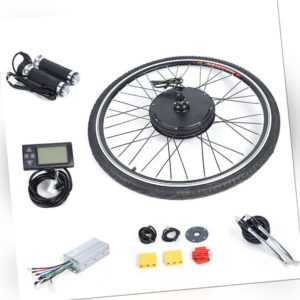 E-Bike Elektro-Fahrrad Umbausatz Vorderrad Kit 250W 500W 800W 1000W LCD 36/48V