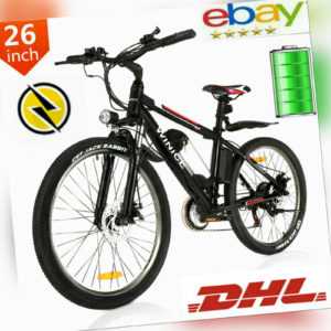 26 Zoll E-Bike Elektrofahrrad Mountainbike E-MTB 21-Gäng Shimano Pedelec 35km/h