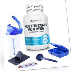 15,56€/100g BioTech Multivitamin for Men 60 Tabletten - Vitamine + BONUS