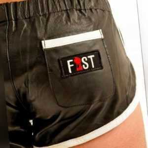 FIST LEATHER SHORTS Laufshorts GAY Fistingshorts Sportledershorts 100 % Leder