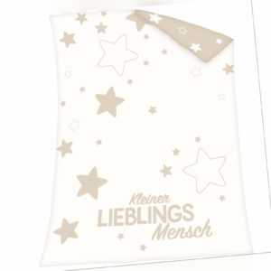Herding Bio Babydecke "Lieblingsmensch" Baumwolle