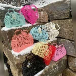 Sun Jellies - Original Bag,RETRO Basket S + L, aus 100% recyceltem Kunststoff