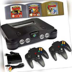 Nintendo N64 Konsole Pokemon Stadium 1-2 + Snap 2X Controller Jumper Pak