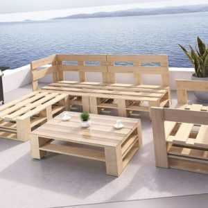 Palettenmöbel Holz Lounge Gartenmöbel Indoor und Outdoor Europaletten