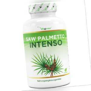 Saw Palmetto Extrakt - 180 Kapseln (vegan) Hochdosiert 500mg - 5 % Phytosterol