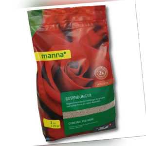 Hauert Manna® Rosendünger 2 kg Kletterrosen Parkrosen Wildrosen Floribunda