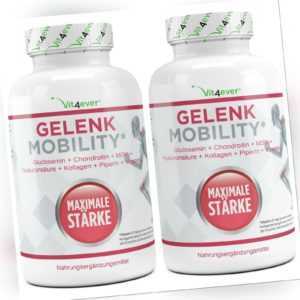 2x Gelenk Mobility Glucosamin Chondroitin MSM Hyaluronsäure Gelenkschutz Knorpel