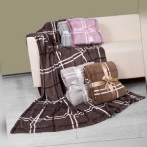Sofadecke Kuscheldecke Tagesdecke 150 x 200 cm Karo Decke