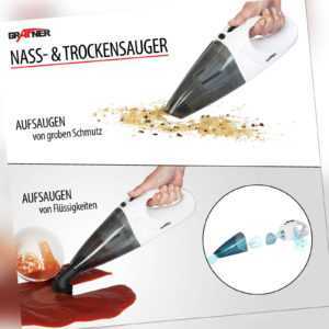 Akku Handstaubsauger Staubsauger kabellos beutellos Nass und Trocken Grafner®