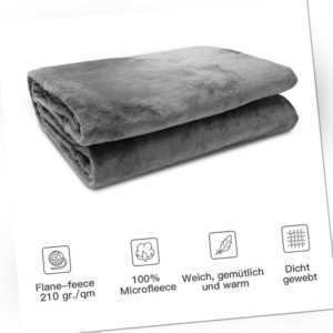 Kuscheldecke Wohndecke Fleecedecke Flauschige Decke 220x240cm Warm