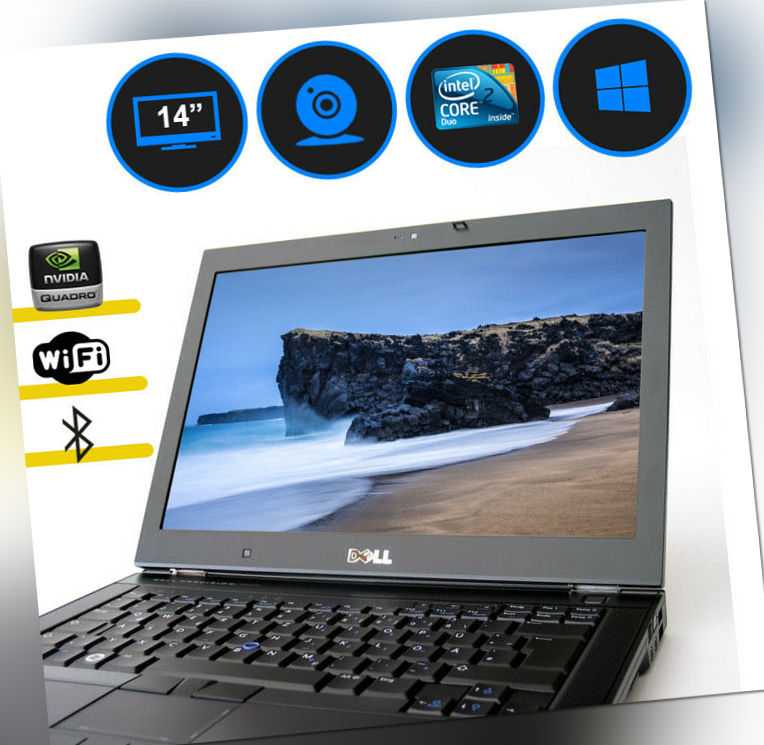 Dell M2400 Core 2 Duo max 1,6GHz Windows XP/7/10 14" 1440x900 nVidia