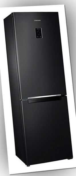 Samsung Schwarz Kühlschrank No Frost 185cm. Kühl- Gefrier Kombination Schwarz
