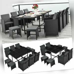 Polyrattan Gartenmöbel Sitzgruppe Gartenlounge Gartengarnitur Lounge Set Juskys®