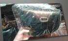 borsa DONNA in CUOIO PELLE NERA  CON Tracolla Artigianale bag 30x20 L7CM