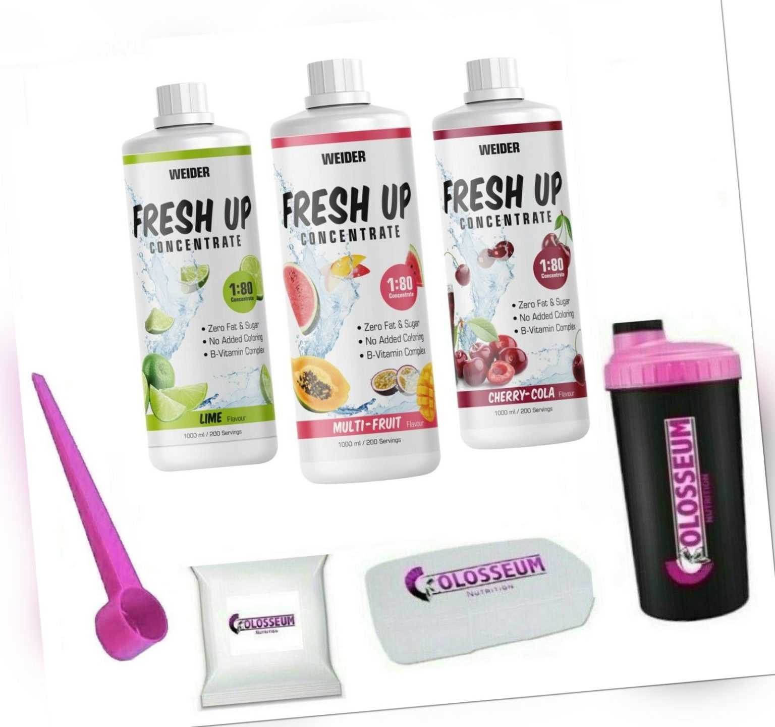 Weider Fresh UP Getränke Liquid Mineral Konzentrat 1 Liter gratis Bonus