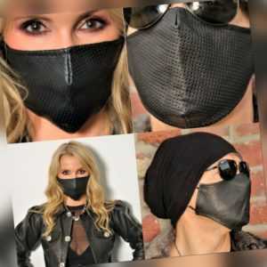 Mundschutz Gesichtsschutz Ledermaske aus ECHTLEDER