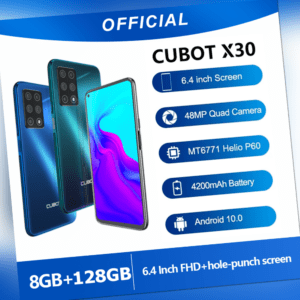 6.4Zoll Cubot X30 Android 10 Handy 8GB+128GB 4G Dual-SIM NFC 4200mAh Smartphone