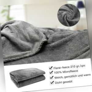 Kuscheldecke Couch Decke weich Microfaser Fleecedecke Wende