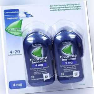 NICORETTE freshmint 4 mg Lutschtabletten gepresst 80 St PZN 10933968