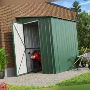 Globel Anlehn Gerätehaus Fahrradschuppen Lean To 56 BxTxH:155x180x203cm Jade