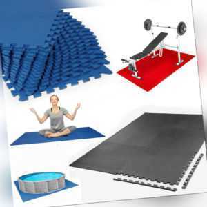 Pro4 Sportmatten Pro Grip 80x80x1cm 10mm Puzzlematten Sportboden Poolmatten