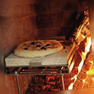 Pizza Casa Pizzastein Set für Ihren Kaminofen Pizzaofen Grill wie beim Italiener