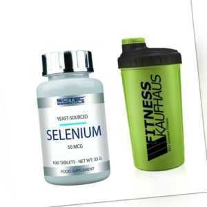 (1484,85 EUR/100 g) Scitec Nutrition Essentials Selenium 100 Tabletten + Shaker