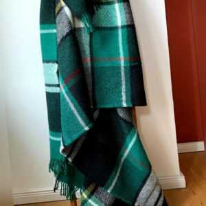 100% Lammwolle Wolldecke Plaid "Karo" Schottenmuster Tartan 150 x
