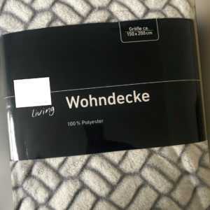 Kuscheldecke / Wohndecke / Wendedecke / Wolldecke /  150x200 cm