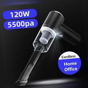 120W Auto Akku Staubsauger Kabelloser Mini Handstaubsauger 5500Pa Starker Sog