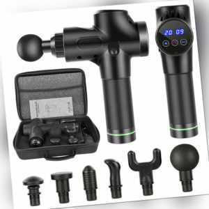 Profi Electric Massage Gun Massagepistole Muscle Massagegerät mit 6 Köpfe DHL DE