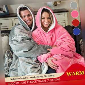Unisex Decke Soft Warm Sweatshirt Hoodie Plüsch Hoodie 2 Größe