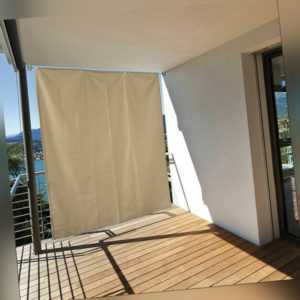 Balkon Sichtschutz Sonnenschutz Vorhang Seitenmarkise Sonnensegel Windschutz TOP
