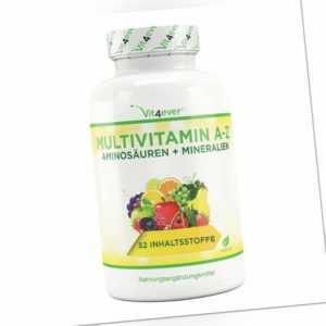 (50,34 EUR/kg) Vit4ever Multivitamin A-Z 365 Tabletten Glutenfrei Vegetarisch