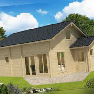 70 mm Ferienhaus Ceylon 760x560cm + Terrasse Gartenhaus Blockhaus Holzhaus Neu