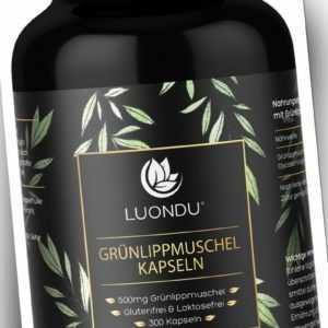 Grünlippmuschel Konzentrat - 300 Kapseln á 500mg - Arthrose Gelenke Knorpel*