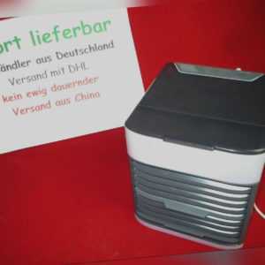 Mini Luftkühler Air Cooler Tisch-Ventilator mit Befeuchtung Version 2