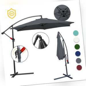 Sonnenschirm Ampelschirm UV30+ Gartenschirm Neigbar Schirm Ø350cm Ø300cm