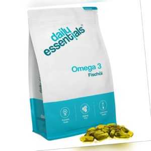 500-1000 OMEGA 3 Fischöl Kapseln á 1000mg EPA / DHA + Vtamin E Lachsöl Fisch-öl