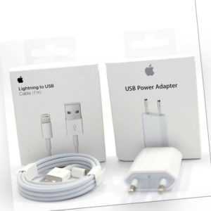 Original Apple Lightning USB Ladekabel Ladegerät Netzteil 5W für iPhone iPad