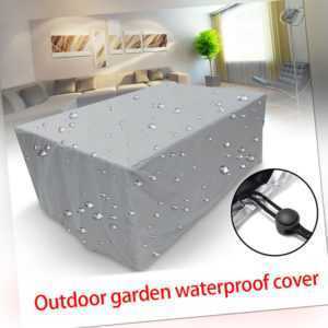 Gartentisch Abdeckung Schutzhülle Gartenmöbel Abdeckplane Garnitur Wasserdicht✔️