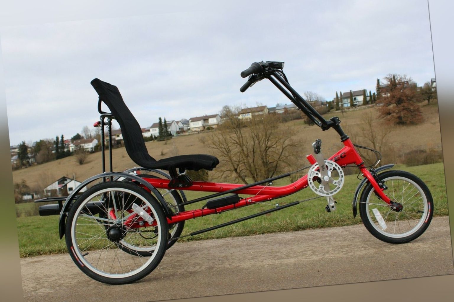 Liegedreirad Sesseldreirad Elektro Dreirad für Erwachsene mit Elektroantrieb