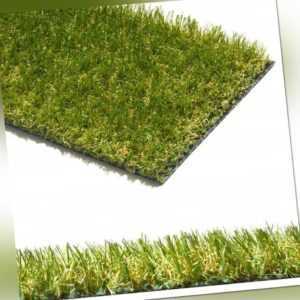 Kunstrasen Rasenteppich für außen Garten Balkon Terrasse meterware Intens Verde