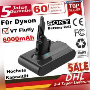 21.6V 6000mAh für Dyson V7 Akku V7 Absolute Fluffy V7 Animal Handstaubsauger DE