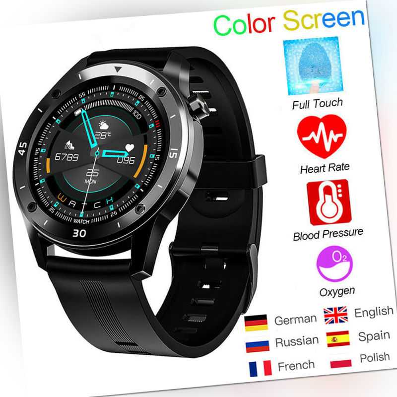 Bluetooth Smartwatch Armband Pulsuhr Blutdruck Herren Damen Fitness Tracker DHL