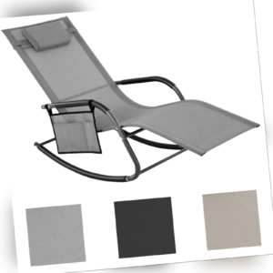 Sonnenliege Schaukelstuhl Liegestuhl Gartenliege Relaxliege bis 150 kg belastbar